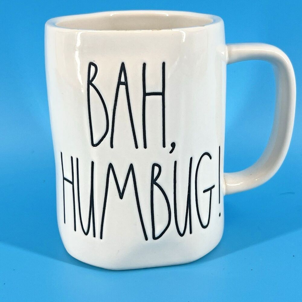 Rae Dunn Bah Humbug! Mug (cocoa, Tea, Coffee, Christmas).